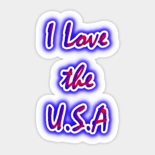 I Love the U.S.A Sticker